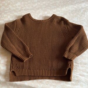 Cozy Brown Knit Sweater